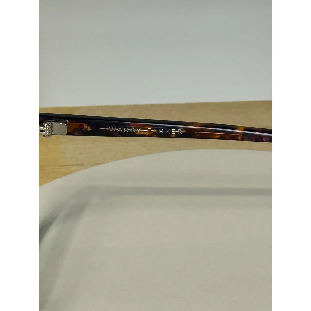 Warby Parker Hughes Eyeglasses Tortoise Square Frames 52-17-140 Dark Havana